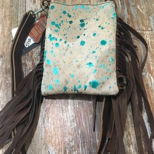 Genuine leather crossbody bag